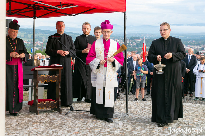 Poświęcenie pomnika Chrystusa Króla Wszechświata w Jaśle