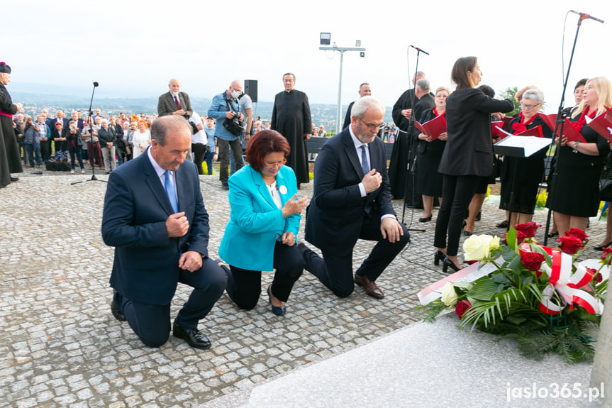 Poświęcenie pomnika Chrystusa Króla Wszechświata w Jaśle