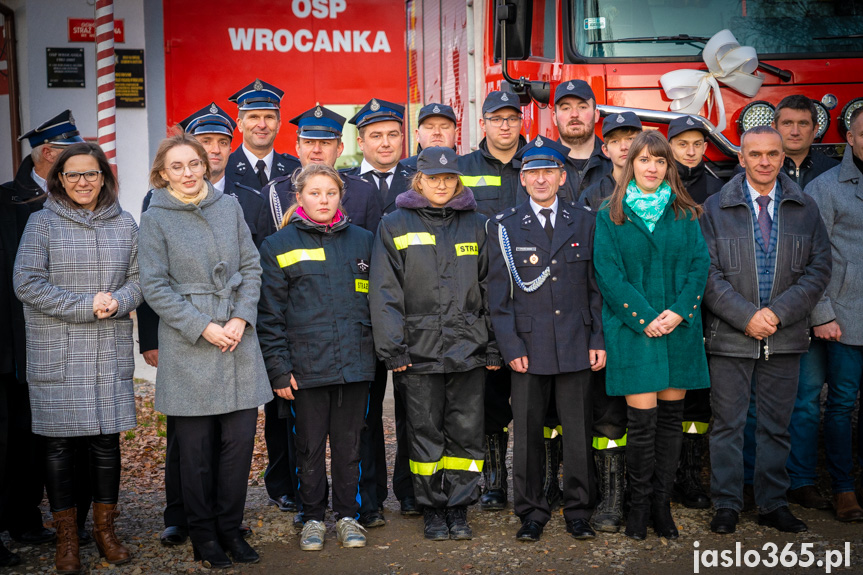 Powitanie samochodu OSP Wrocanka