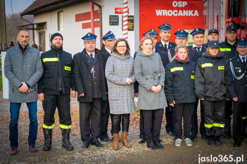 Powitanie samochodu OSP Wrocanka