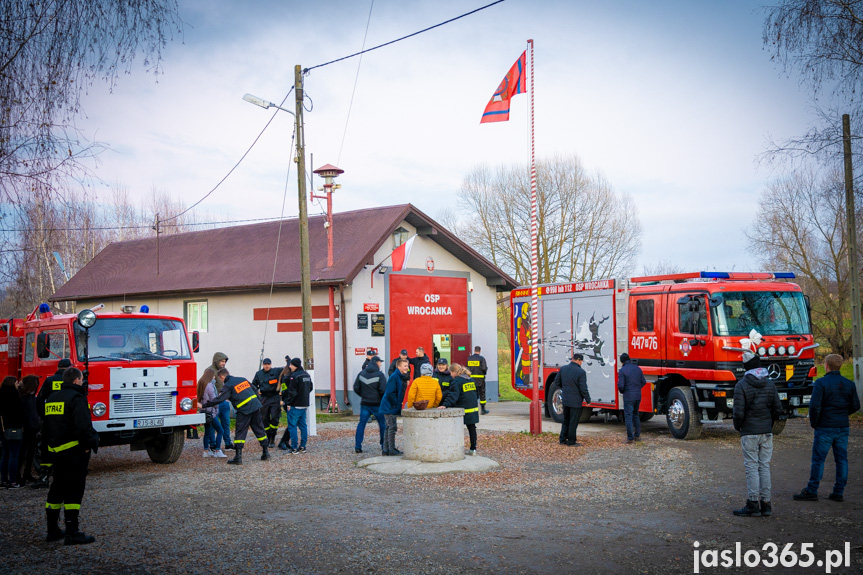 Powitanie samochodu OSP Wrocanka