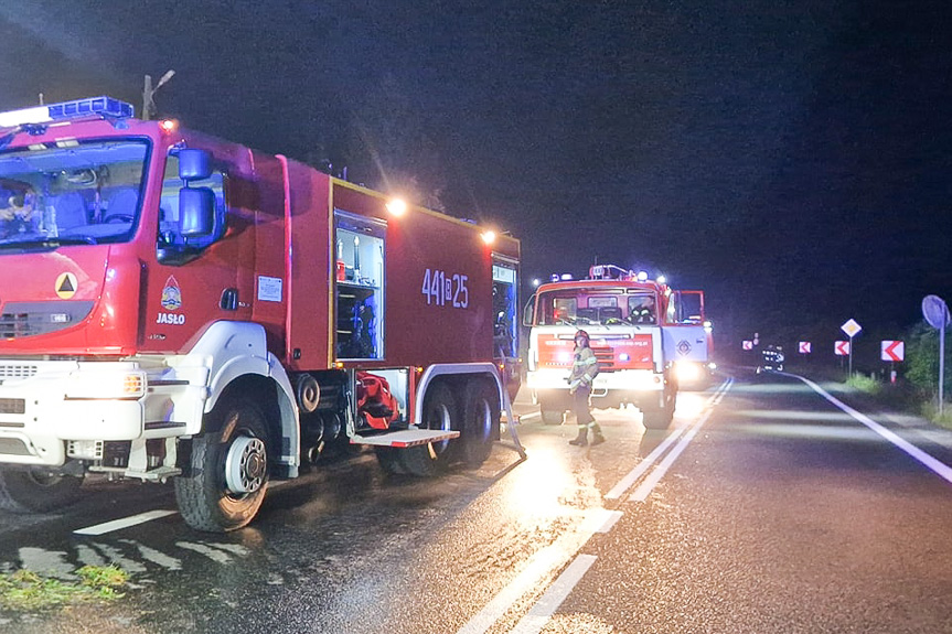 Pożar budynku w Siedliskach Sławęcińskich