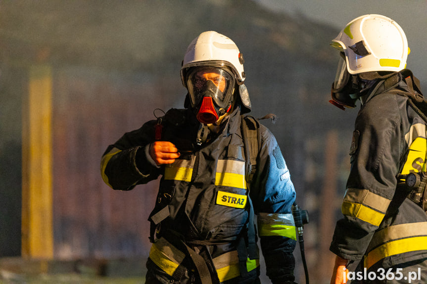 Pożar drewnianego domu w Krempnej