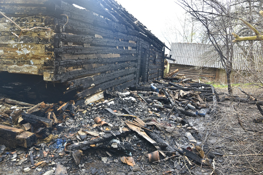 Pożary pustostanów w Lisowie