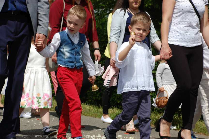 Procesja Bożego Ciała z Sadek do Nienaszowa