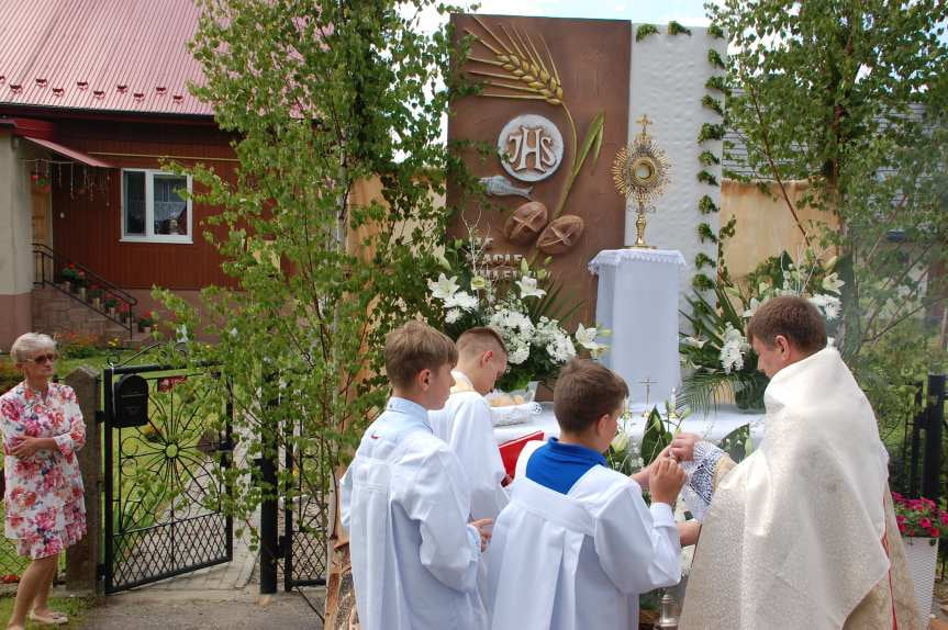 Procesja Bożego Ciała z Sadek do Nienaszowa