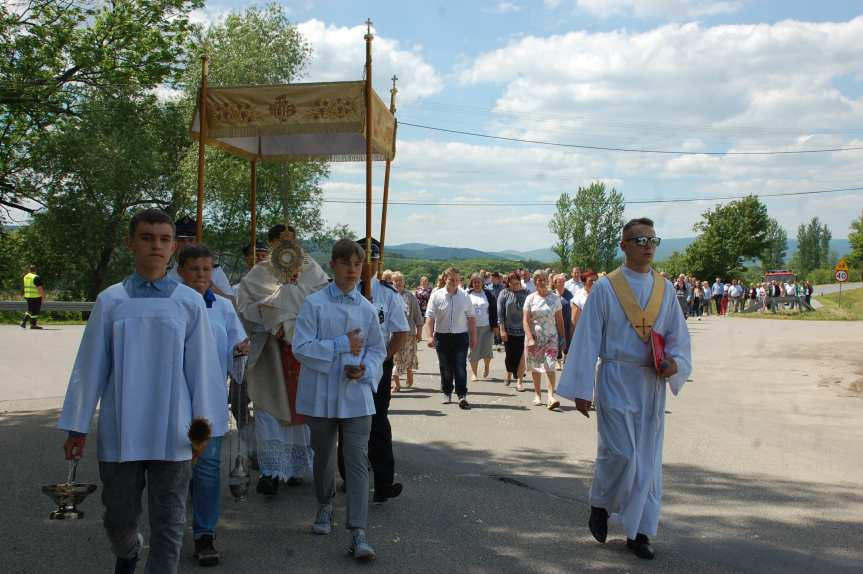 Procesja Bożego Ciała z Sadek do Nienaszowa
