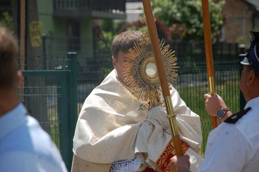 Procesja Bożego Ciała z Sadek do Nienaszowa
