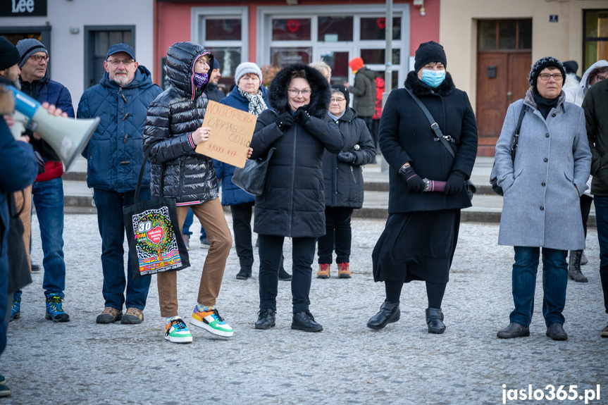 Protest w Jaśle