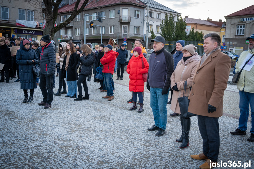 Protest w Jaśle