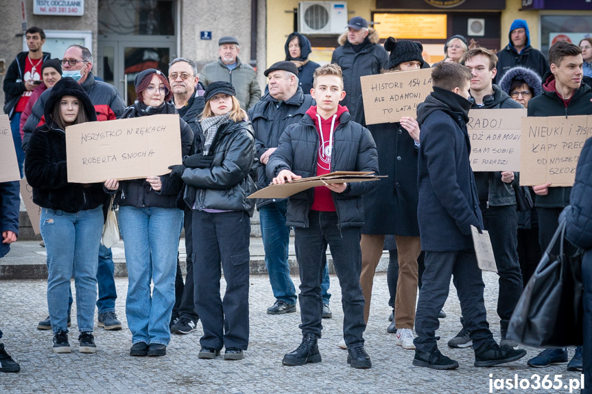 Protest w Jaśle