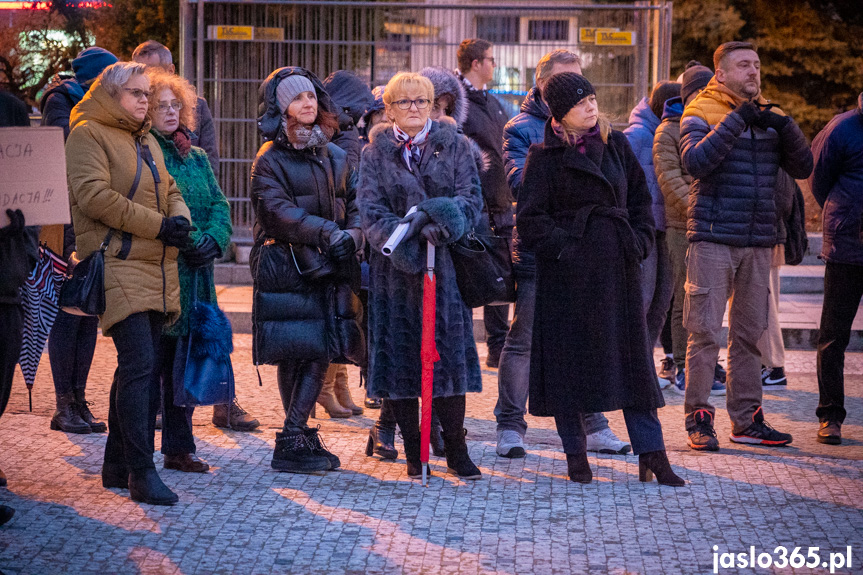 Protest w Jaśle