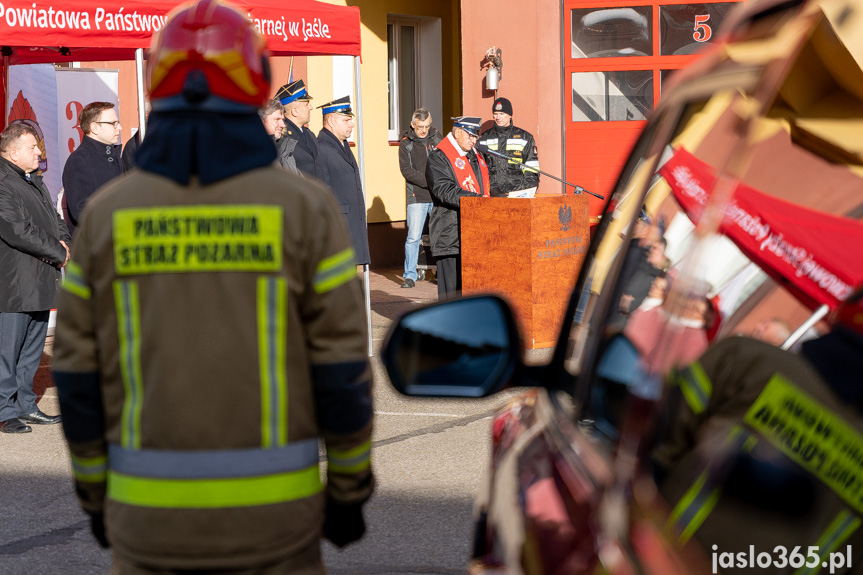 Przekazanie sprzętu w KP PSP w Jaśle
