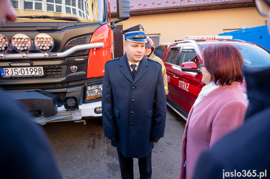 Przekazanie sprzętu w KP PSP w Jaśle