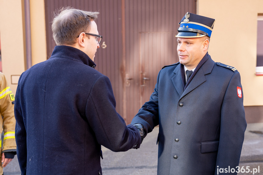 Przekazanie sprzętu w KP PSP w Jaśle