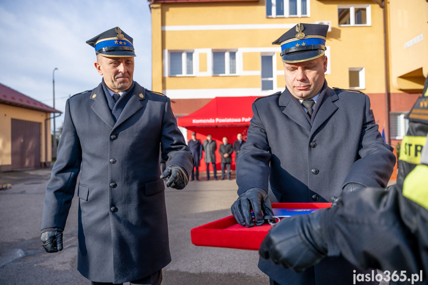 Przekazanie sprzętu w KP PSP w Jaśle