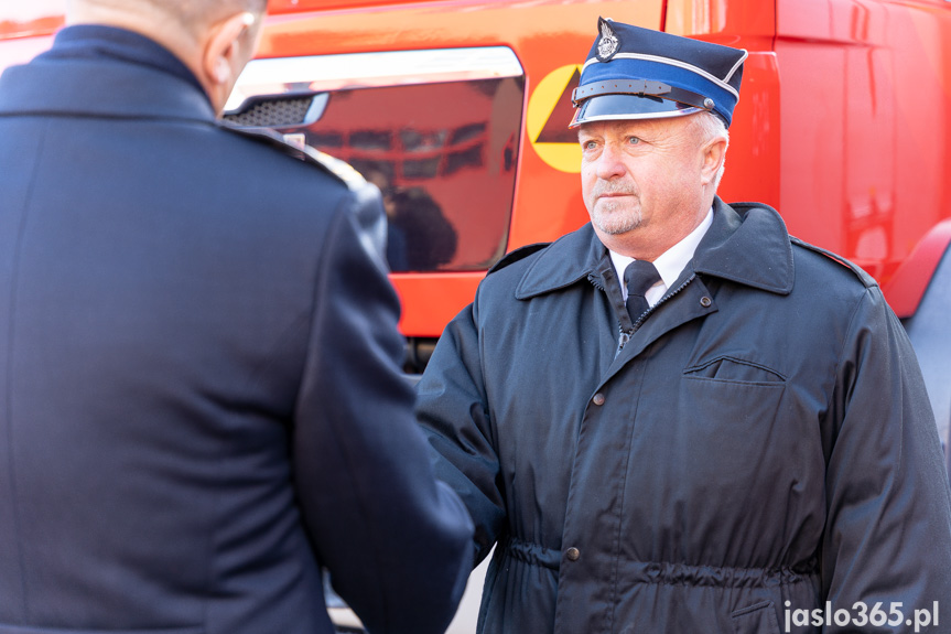 Przekazanie sprzętu w KP PSP w Jaśle