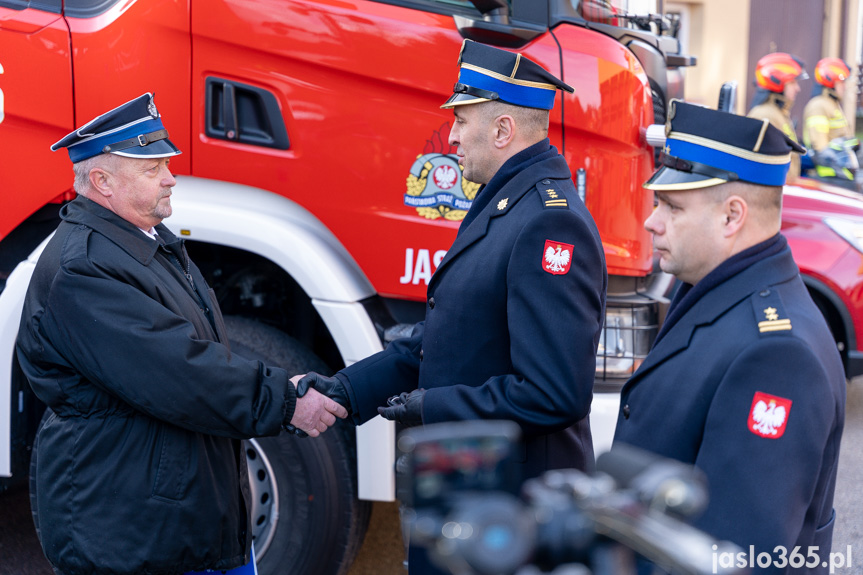 Przekazanie sprzętu w KP PSP w Jaśle
