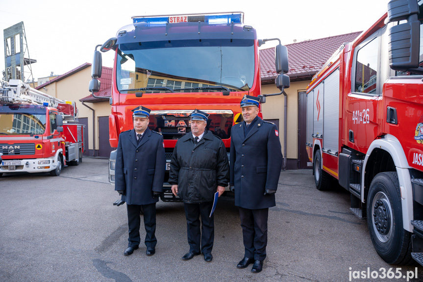 Przekazanie sprzętu w KP PSP w Jaśle