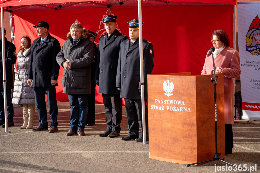 Przekazanie sprzętu w KP PSP w Jaśle