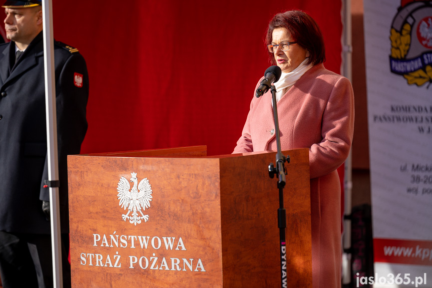 Przekazanie sprzętu w KP PSP w Jaśle