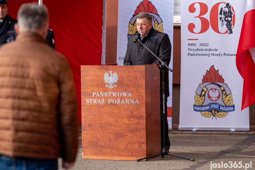 Przekazanie sprzętu w KP PSP w Jaśle