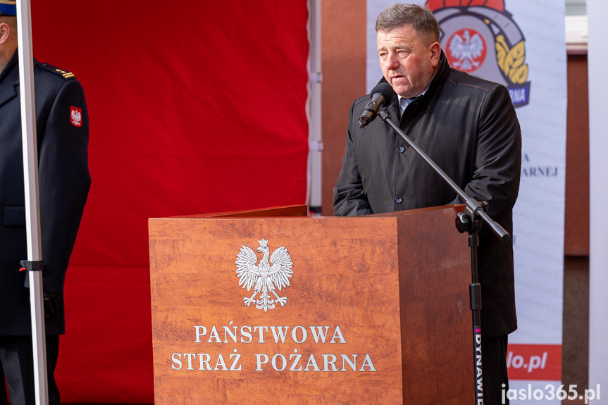 Przekazanie sprzętu w KP PSP w Jaśle