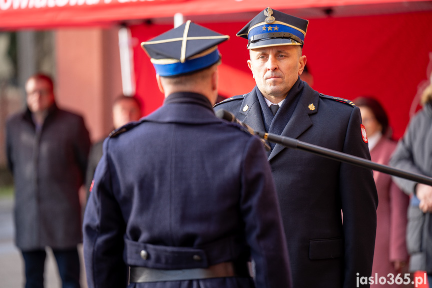 Przekazanie sprzętu w KP PSP w Jaśle