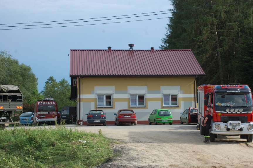 Sprzątanie po niszczycielskim żywiole w Trzcinicy