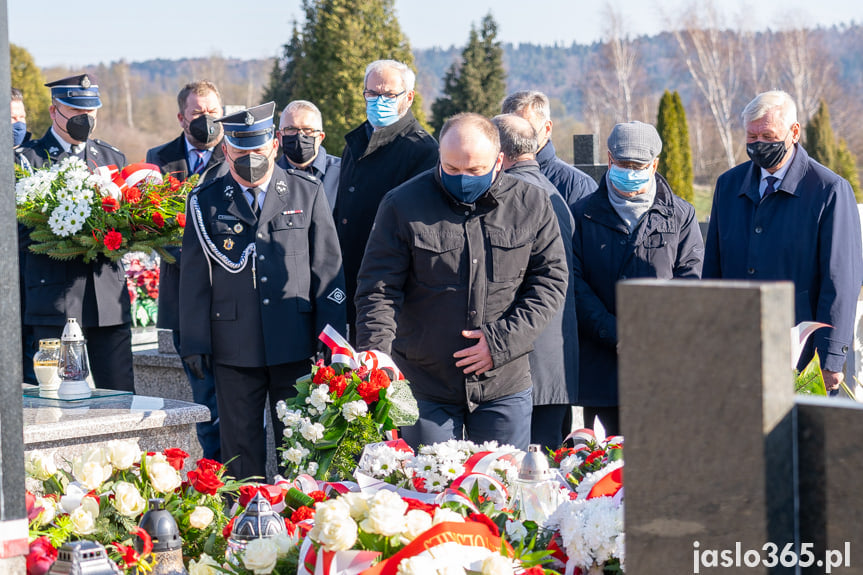 Uroczystość przy grobie senatora Stanisława Zająca