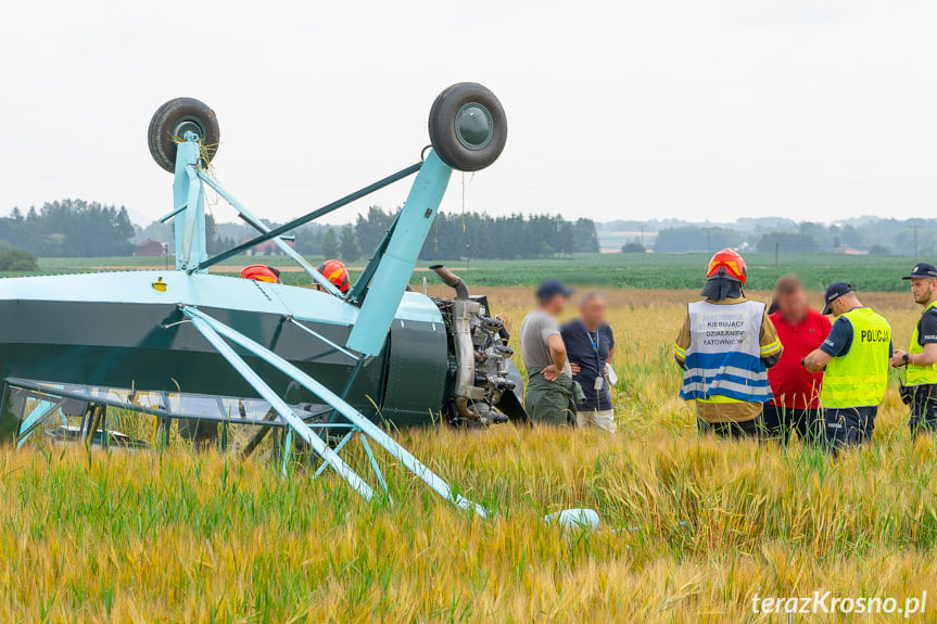 W Chrząstówce doszło do awaryjnego lądowania samolotu
