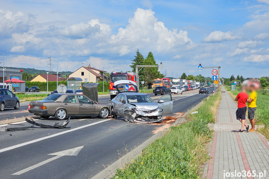 Wypadek na Bieszczadzkiej w Jaśle