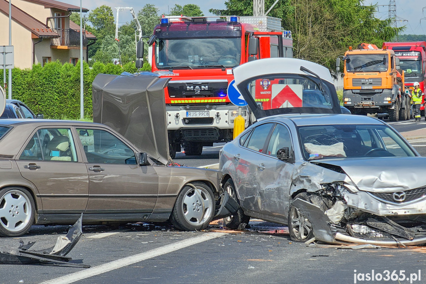 Wypadek na Bieszczadzkiej w Jaśle