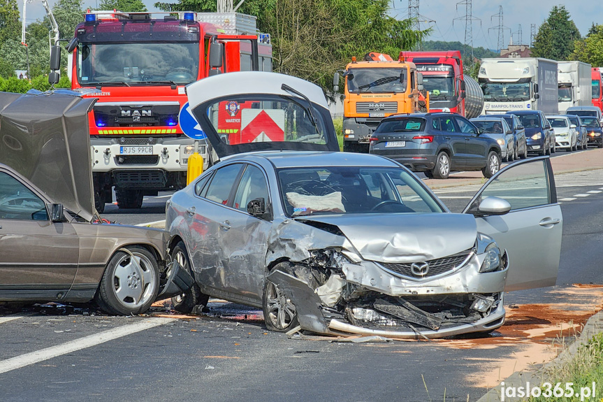 Wypadek na Bieszczadzkiej w Jaśle