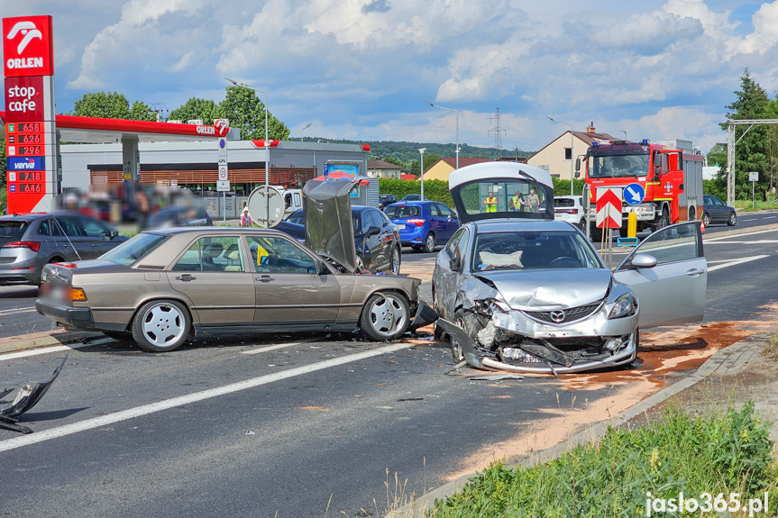 Wypadek na Bieszczadzkiej w Jaśle