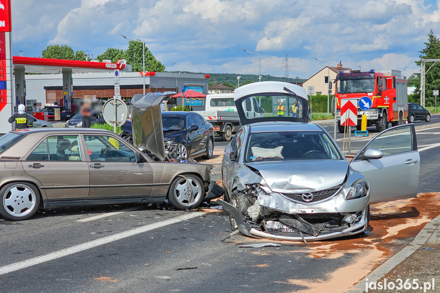 Wypadek na Bieszczadzkiej w Jaśle