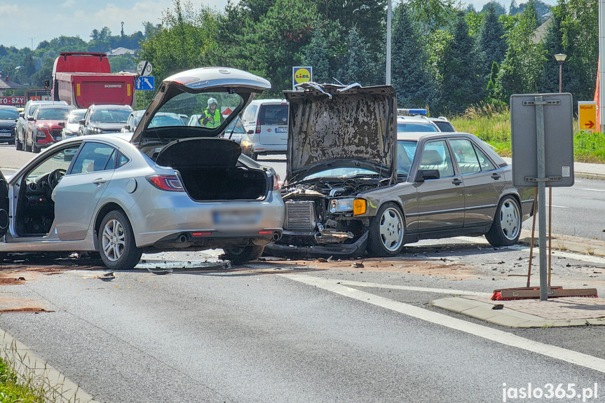 Wypadek na Bieszczadzkiej w Jaśle