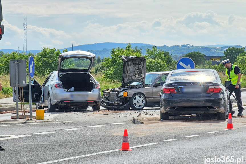 Wypadek na Bieszczadzkiej w Jaśle