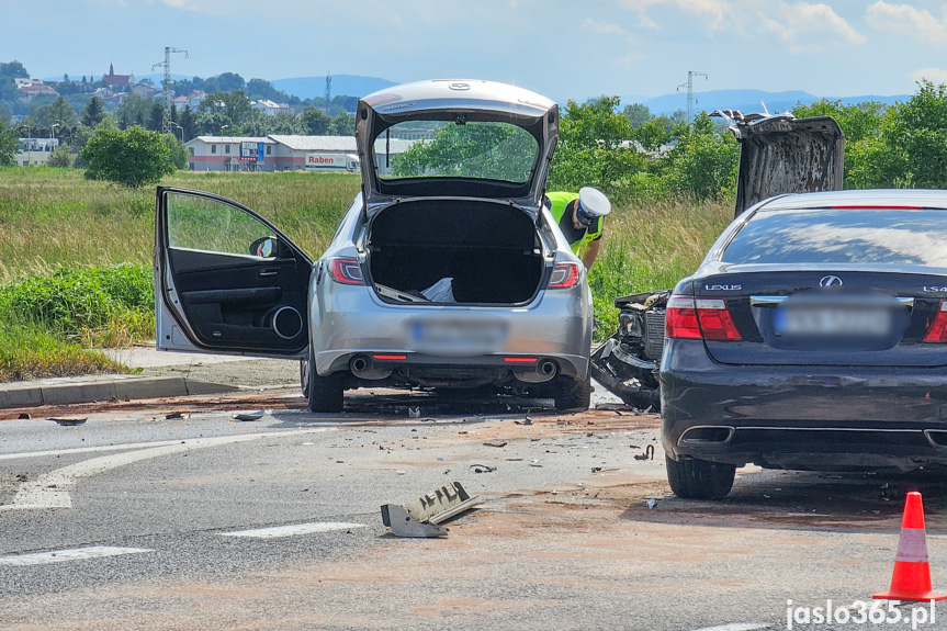 Wypadek na Bieszczadzkiej w Jaśle
