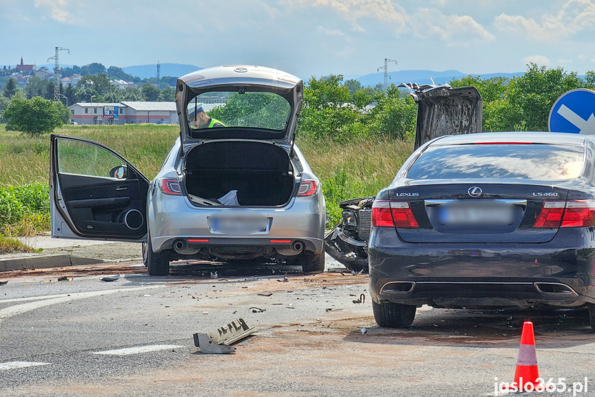 Wypadek na Bieszczadzkiej w Jaśle