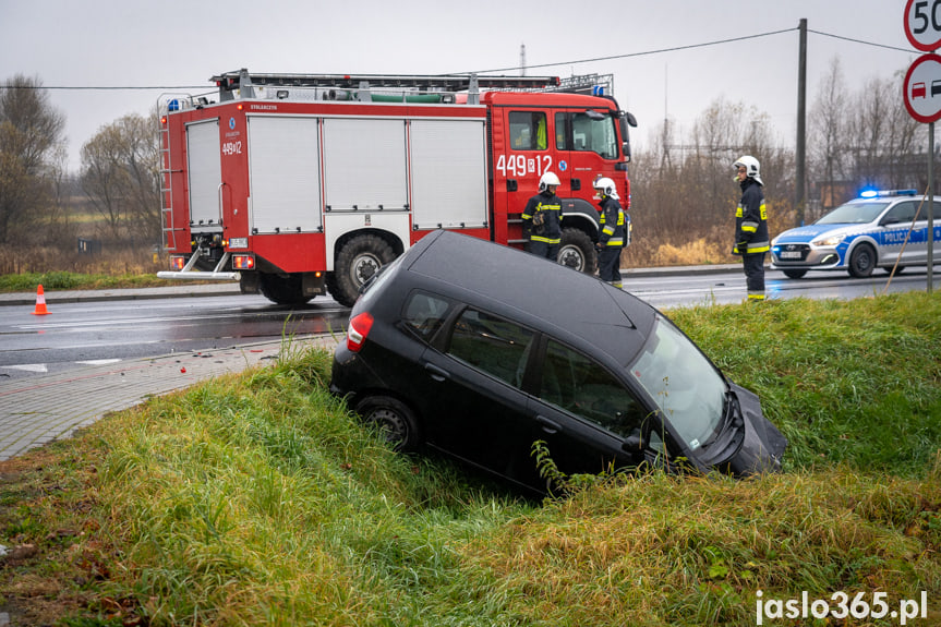 Wypadek na DK28 w Jaśle