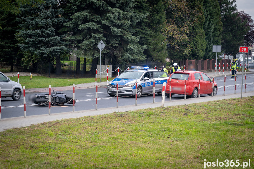 Wypadek na skrzyżowaniu w Jaśle