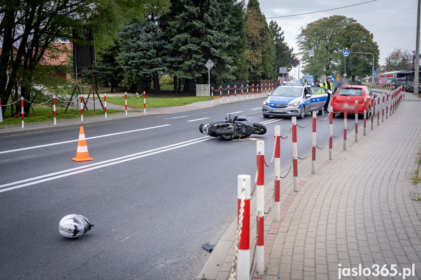 Wypadek na skrzyżowaniu w Jaśle