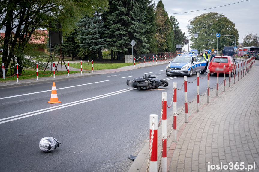 Wypadek na skrzyżowaniu w Jaśle
