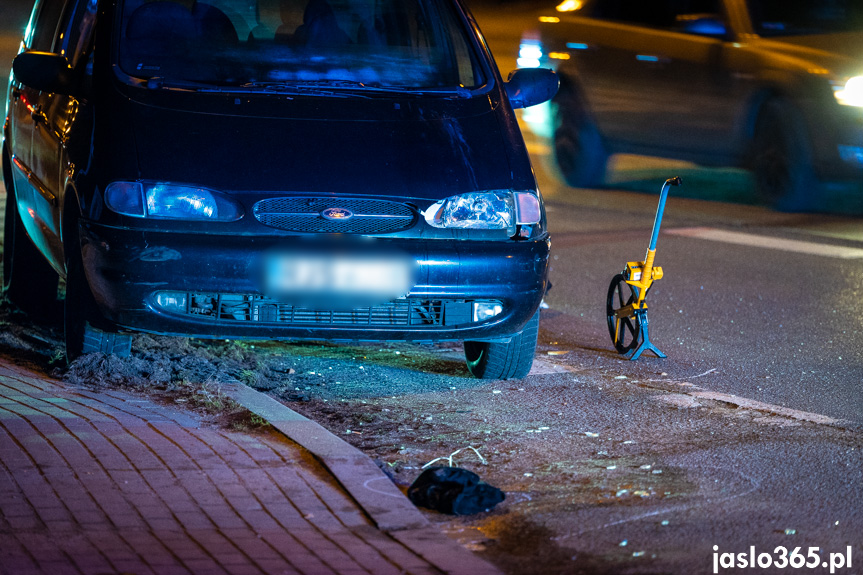 Wypadek w Jaśle na Lwowskiej