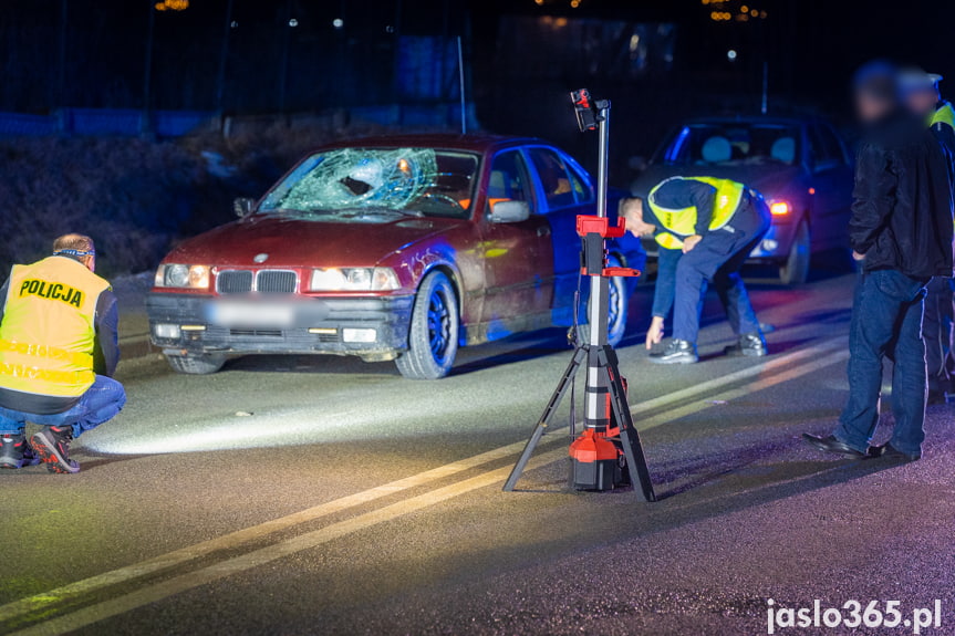 Wypadek w Trzcinicy na DK 28