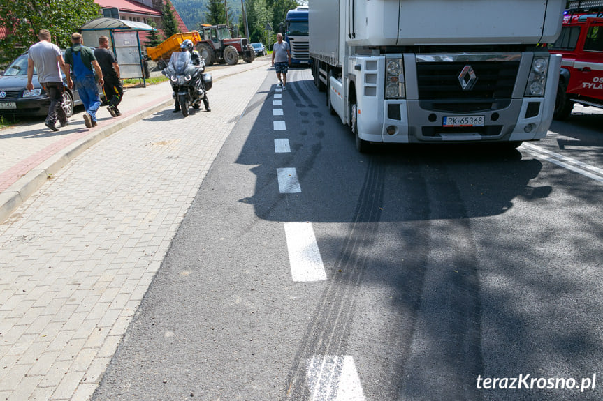 Wypadek w Tylawie na DK19