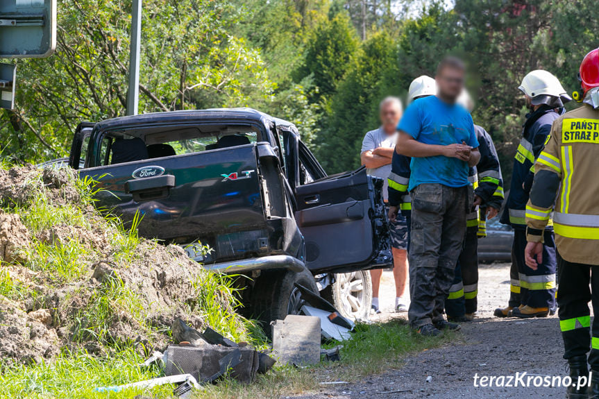 Wypadek w Tylawie na DK19