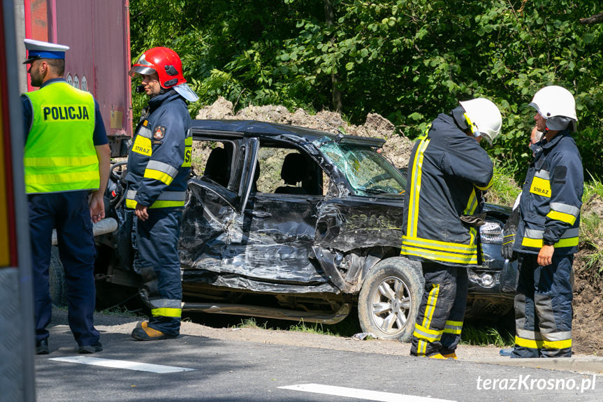 Wypadek w Tylawie na DK19