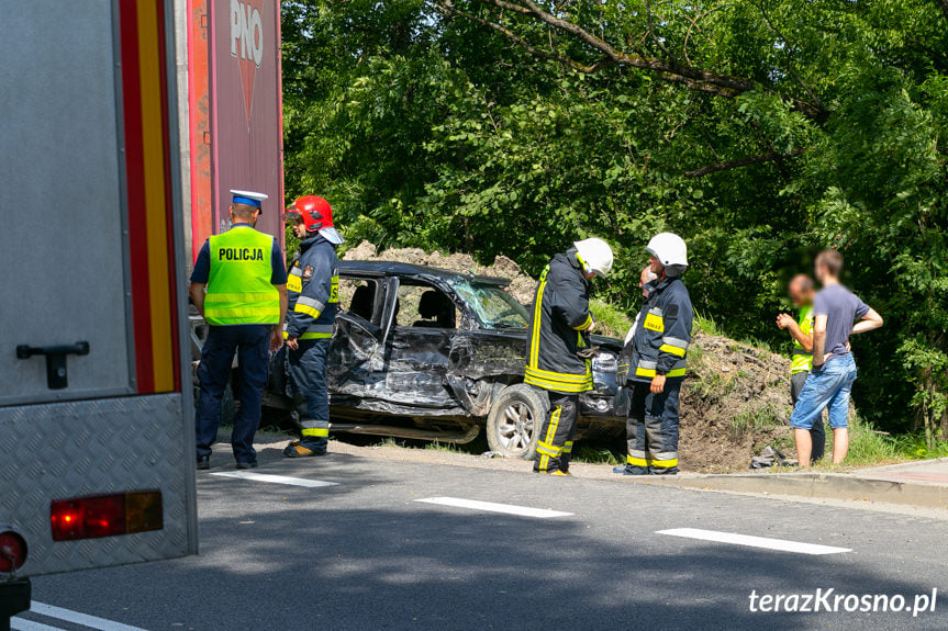 Wypadek w Tylawie na DK19
